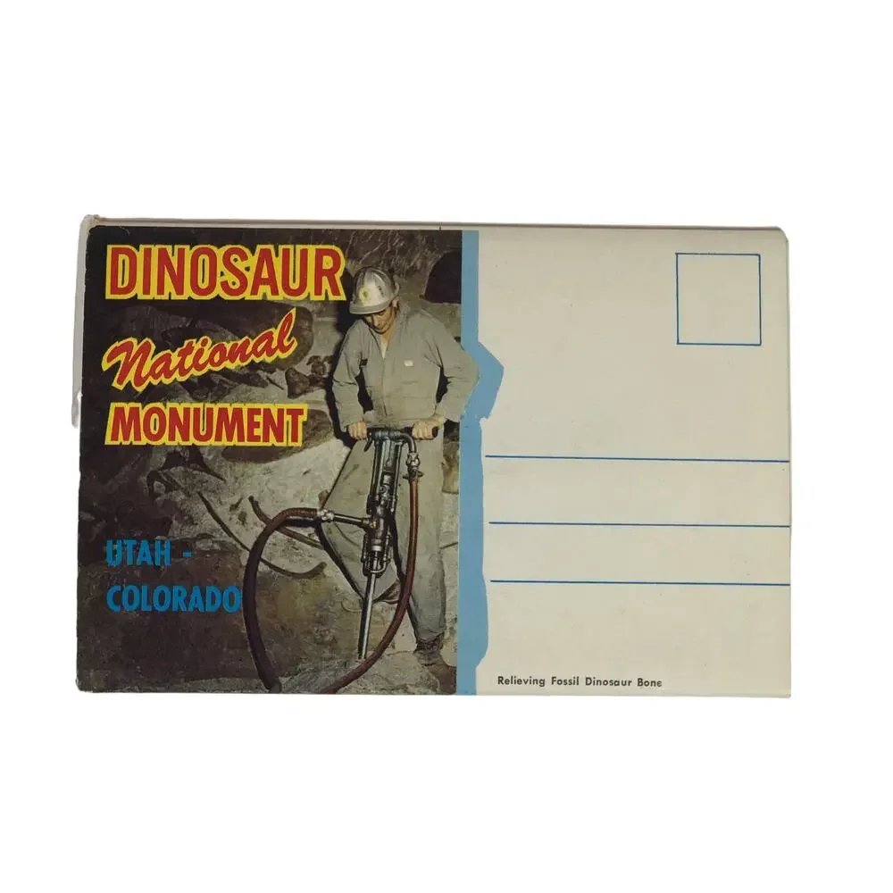 Dinosaur National Monument Photo Book Mail Vintage 1970s Utah-Colorado Postcard